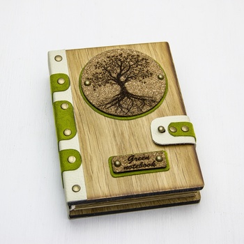 Lukovskaya design, Блокноты в обложке из натурального дерева